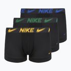 Férfi boxeralsók Nike Dri-Fit Essential Micro Trunk 3 pairs black/game royal/malachite/un gold/zoom wb