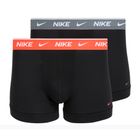 Férfi boxer nadrág Nike Cotton Stretch Trunk 2 pairs onyx