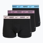 Férfi boxer nadrág Nike Cotton Stretch Trunk 3 pack charcoal heather