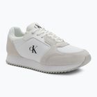 Calvin Klein Női cipő YW0YW01644 Runner Laceup Sock Mg Nylon Mix Bright White/Black Nylon Mix Fényes Fehér/Fekete