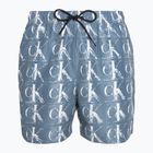 Férfi Calvin Klein Medium Drawstring Print fürdőruha kék
