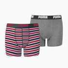 Gyerek boxeralsó PUMA Printed Basic 2db ribbon red