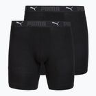 Férfi boxer nadrág Cotton Long 2 pack black