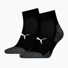 Zokni PUMA Sport Cushioned Quarter 2 pairs black