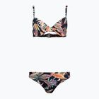 Női kétrészes fürdőruha O'Neill Julia Wb Rita Bikini fekete trópusi virág