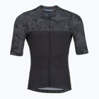 Férfi kerékpáros mez Rogelli Camo Jersey black/grey