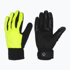Férfi kerékpáros kesztyű Rogelli Essential Winter Waterproop fluorescent yellow