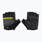 Rogelli Hero II férfi kerékpáros kesztyű fekete/fluor/szürke