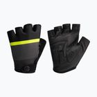 Rogelli Hero II férfi kerékpáros kesztyű fekete/fluor/szürke