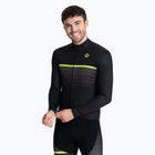 Longsleeve rowerowy męski Rogelli Hero II black/fluor