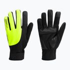 Férfi kerékpáros kesztyűk Rogelli Core II Winter Windproof fluor