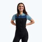 Női kerékpáros mez Rogelli Core Block W black/blue/dark blue