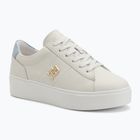 Tommy Hilfiger női Platform Court ecru/breezy kék cipő