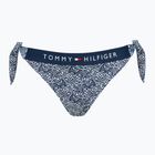 Tommy Hilfiger Cheeky Side Tie Bikini Bikini Alsó Nyomtatás illusztrált hullám sötét éjszakai tengerészkék