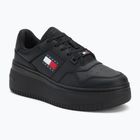 Női cipők Tommy Jeans Retro Basket Flatform Ess triple black