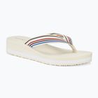 Tommy Hilfiger női Wedge Stripes Beach Sandal calico flip flopok