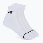 Férfi zoknik SKECHERS 1/2 Terry Qtr Crew 3 pár white traditional
