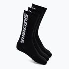 Zokni SKECHERS Terry Crew 1/2 3 pack black