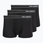 Férfi boxeralsók KARL LAGERFELD Stripe Logo Micro Trunk 3 pár black