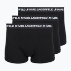 Férfi boxeralsók KARL LAGERFELD Logo Trunk 3 pár black