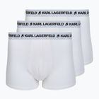Férfi boxeralsók KARL LAGERFELD Logo Trunk 3 pár white