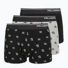 Férfi boxeralsó KARL LAGERFELD Ikon Aop Trunk 3 pár karl dot/ash black