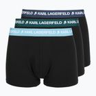 Férfi boxeralsók KARL LAGERFELD Logo Trunk Colorband 3 pár dark sea/indigo/blue