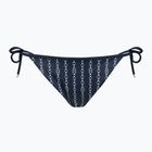 Tommy Hilfiger Cheeky String fürdőruha alsó oldalsó nyakkendő nyomtatás zászlós lánc sötét éjszakai tengerészgyalogság
