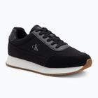 Calvin Klein női cipő YW0YW01888 Retro Runner Low Laceup Canvas fekete/világos fehér