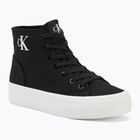 Calvin Klein női tornacipő YW0YW01764 Vulc Flatform Mid Cv Mg fekete/fényes fehér