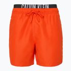 Férfi Calvin Klein KM0KM01093 Intense Power Medium Double WB flamingó chili úszógatya