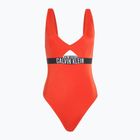 Calvin Klein női fürdőruha KW0KW02746 Intense Power One Piece Fashion Fit flamingó chili