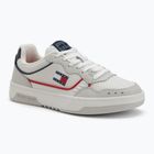 Tommy Jeans Férfi Cupsole Elevated bőr cipő piros/fehér/fekete