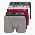 Tommy Hilfiger férfi boxeralsó UM0UM03679 5 pár fehér/közepes piros/sivatagi égbolt/közepes bőrtakaró/fekete