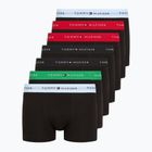 Tommy Hilfiger férfi boxeralsó Repeat Logo Trunks 7 pár szellős kék/prémium zöld/prémium piros/fekete