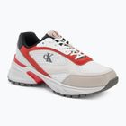 Férfi cipők Calvin Klein YM0YM01379 Hike Runner Mesh MIX bright white/grey/flame scarlet