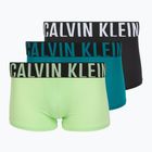 Boxeralsók Calvin Klein 000NB3775A Trunk 3 pár black/teal breeze/forest freeze