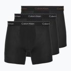 Boxeralsók Calvin Klein LV00NB4394 Brief 3 pár black/chalk logo/black/curry