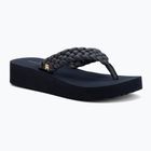 Női strandpapucs Tommy Hilfiger Wedge Cornrow Beach space blue