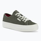 Női cipők Calvin Klein HW0HW02970 Vulc Flatf Laceup Ripst deep lichen green/pink yarrow