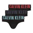 Férfi alsónadrág Calvin Klein 000NB3610A Hip Brief 3 pairs black w/ombre blue logo/black w/c