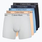 Férfi boxer nadrág Calvin Klein LV00NB4413 Brief 5 pairs light cast/shoreline/peach bliss/bl