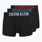 Boxeralsó Calvin Klein 000NB3609A Boxer Brief 3 pairs black w/oatmeal logo/black w/age