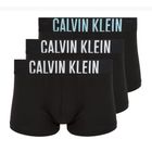 Férfi boxer nadrág Calvin Klein 000NB3608A Trunk 3 pairs black with harbor mist logo/ black with