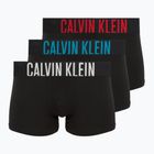 Boxeralsó Calvin Klein 000NB3609A Boxer Brief 3 pairs black w/oatmeal logo/black w/age
