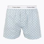 Boxeralsó Calvin Klein LV00NM2831 Boxer Trad icon cotton emblem chalk/gulf blue