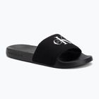 Női papucs Calvin Klein YW0YW01967 Monogram Logo 0GM black/bright white