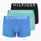 Boxeralsó Tommy Hilfiger Trumk 3 pairs arctic aqua/black/cobalt blue
