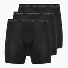 Férfi boxer nadrág Tommy Hilfiger Micro Long 3 pack black/black/black