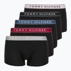 Boxeralsó Tommy Hilfiger Trunk WB 5 pairs pale pink/antique silver/ruby jewel/aegean sea/black